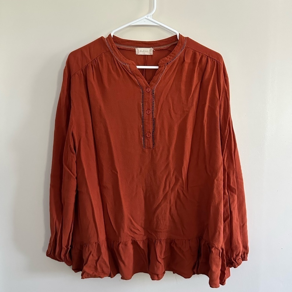 Altar’d State Ruffled Blouse